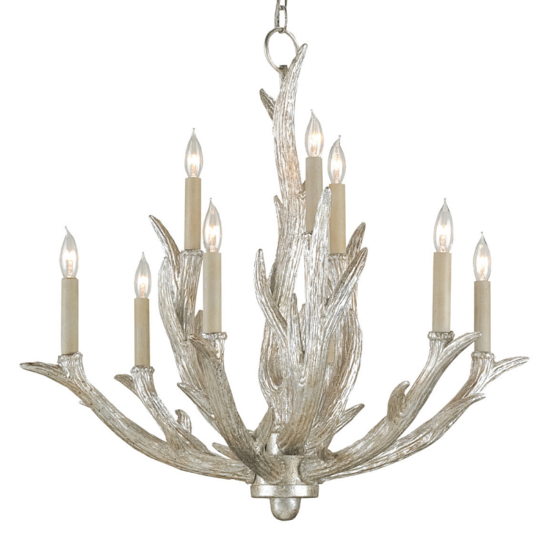 Люстра в виде рогов Rustic Antler Chandelier Серебряный Люстра в виде рогов Rustic Antler Chandelier Серебряный в Волгограде | Loft Concept