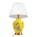 Настольная лампа желтая с изображением птиц Slip Away варинант исполнения - 9 | Loft Concept в Волгограде