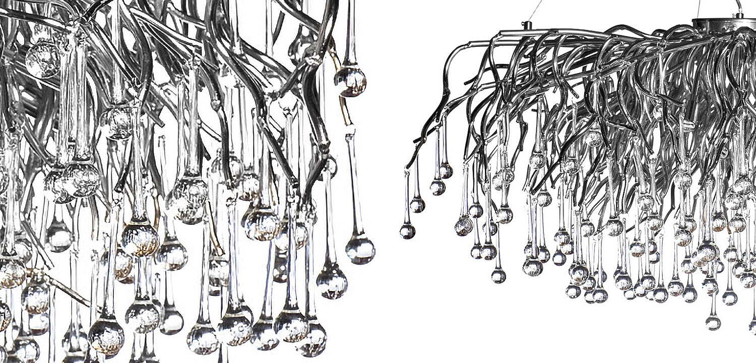 Люстра Droplet Chrome Chandelier 120 Люстра Droplet Chrome Chandelier 120 - Loft-Concept в Волгограде