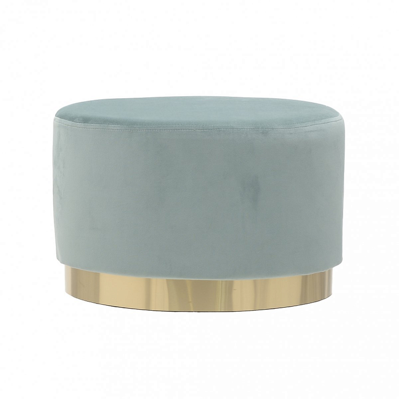 Пуф Golden Belt Turquoise Pastel Бирюзовый Золотой Пуф Golden Belt Turquoise Pastel Бирюзовый Золотой в Волгограде | Loft Concept