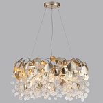 Люстра с декоративными подвесками из прозрачного стекла в форме монеток FAIRYTREE Light варинант исполнения - 8 | Loft Concept в Волгограде