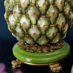 Настольная лампа с каркасом и декором в виде ананаса из фарфора и бронзы Pineapple Lamp варинант исполнения - 3 | Loft Concept в Волгограде