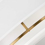 Потолочный светильник с двухслойным белым текстильным абажуром Hinkley варинант исполнения - 5 | Loft Concept в Волгограде