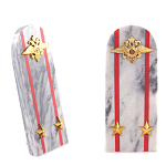 Сувенир Погон МВД из натурального камня мрамор Souvenir Epaulets варинант исполнения - 6 | Loft Concept в Волгограде