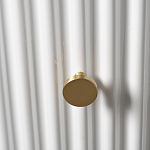 Тумбочка белая круглая с мраморной столешницей Thoroughbass варинант исполнения - 2 | Loft Concept в Волгограде