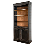 Стеллаж книжный с 4-мя полками и 2-мя ящиками с состаренным эффектом Vintage варинант исполнения - 1 | Loft Concept в Волгограде