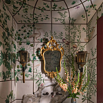 Обои ручная роспись Medici Standard colourway on white Williamsburg варинант исполнения - 1 | Loft Concept в Волгограде