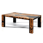 Кофейный Стол River in Autumn Elm Resin Coffee Table варинант исполнения - 4 | Loft Concept в Волгограде