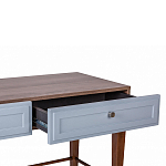 Стол письменный из массива бука с 2-мя ящиками серый Wenge Light варинант исполнения - 4 | Loft Concept в Волгограде