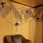 Обои с вышивкой ручной работы Étienne Original colourway on wool sateen варинант исполнения - 3 | Loft Concept в Волгограде