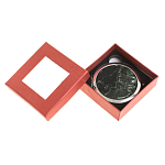 Зеркало карманное двухстороннее круглое из натурального камня Серафинит в подарочной упаковке Silver Stone Mirrors варинант исполнения - 3 | Loft Concept в Волгограде