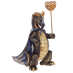 Подсвечник в виде дракона Dragon candlestick Gold Blue варинант исполнения - 1 | Loft Concept в Волгограде