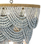 Многоярусная люстра украшенная круглыми бусами Gradient Grey Chandelier варинант исполнения - 2 | Loft Concept в Волгограде