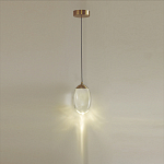 Подвесной светильник с плафоном в форме капли Crystal Transparent Drop варинант исполнения - 4 | Loft Concept в Волгограде