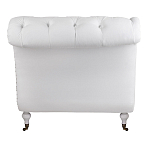 Кушетка белая с мягкой обивкой из велюра Michael Couch варинант исполнения - 3 | Loft Concept в Волгограде