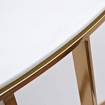 Консоль приставная полукруглая на основании золотого цвета Interior Accent варинант исполнения - 2 | Loft Concept в Волгограде