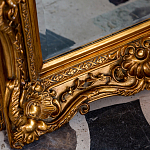 Зеркало настенное золотое с резным орнаментом Classic Ornament Mirror варинант исполнения - 3 | Loft Concept в Волгограде