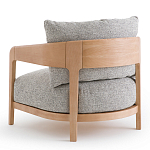 Кресло с каркасом из массива ясеня Deniaud Ash Grey Armchair варинант исполнения - 3 | Loft Concept в Волгограде