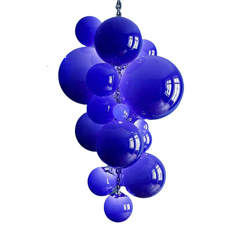 Люстра Grape Balls Синее стекло  Сапфирово-синий в Волгограде | Loft Concept 