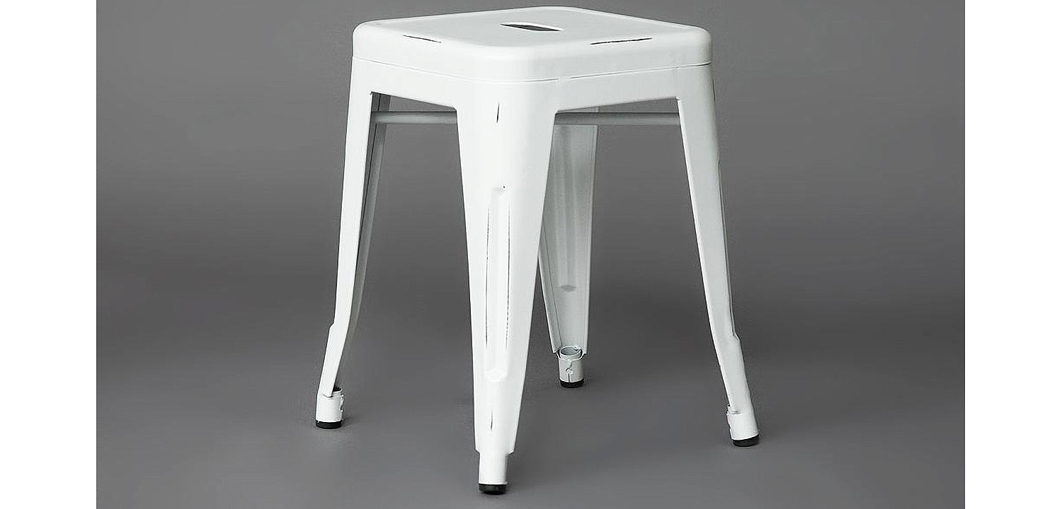 Табурет Tolix white metal Табурет Tolix white metal - Loft-Concept в Волгограде