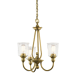 Люстра с прозрачными плафонами из пузырчатого стекла Kichler варинант исполнения - 1 | Loft Concept в Волгограде