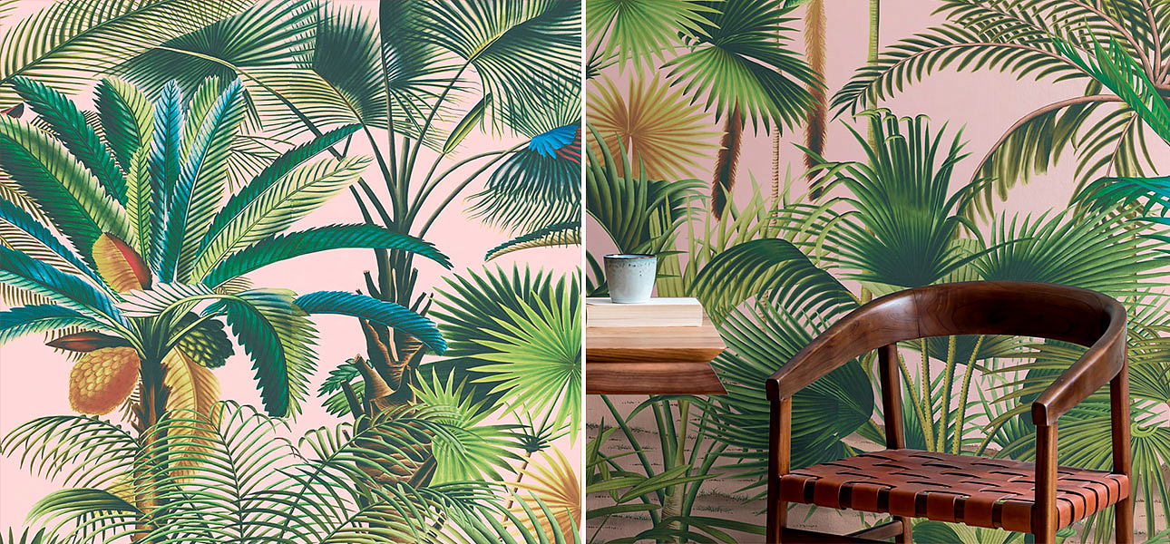 Обои ручная роспись Palmetum Rose - Loft-Concept в Волгограде