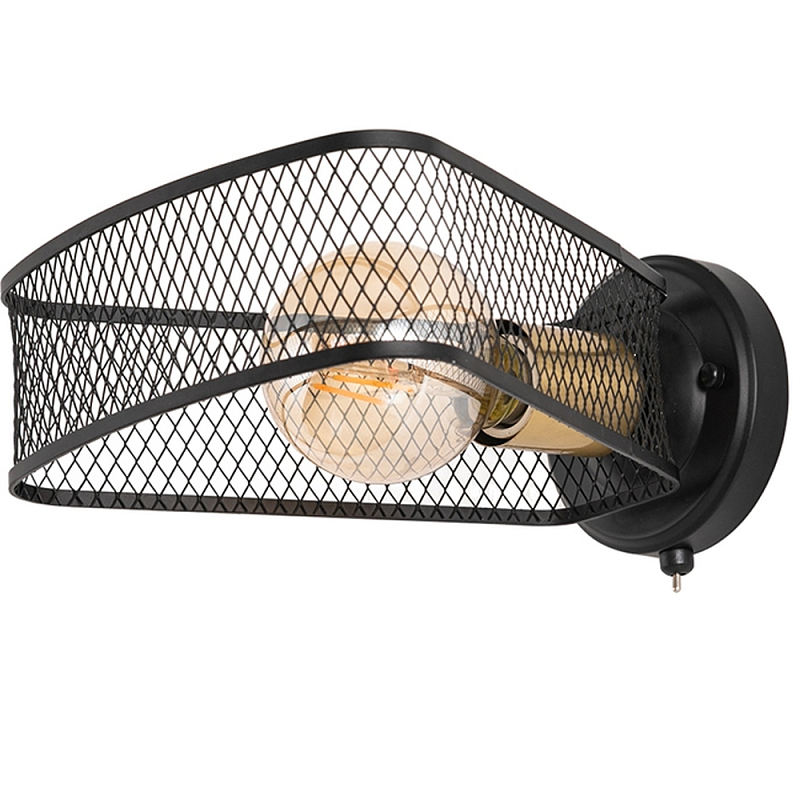 Бра в стиле лофт Lamp Malik Черный Бра в стиле лофт Lamp Malik Черный в Волгограде | Loft Concept