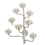 Бра серебряное в виде растения Silver Flower Glade варинант исполнения - 2 | Loft Concept в Волгограде