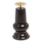 Подсвечник из натурального камня змеевик чёрного цвета Stone Candlestick варинант исполнения - 2 | Loft Concept в Волгограде