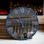 Часы настенные зеркальные с серебряным металлическим циферблатом Mirror Tower Clock варинант исполнения - 5 | Loft Concept в Волгограде