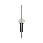 Бра с круглым плафоном из алебастра и бронзовой декоративной стрекозой 65 Alaris  варинант исполнения - 1 | Loft Concept в Волгограде