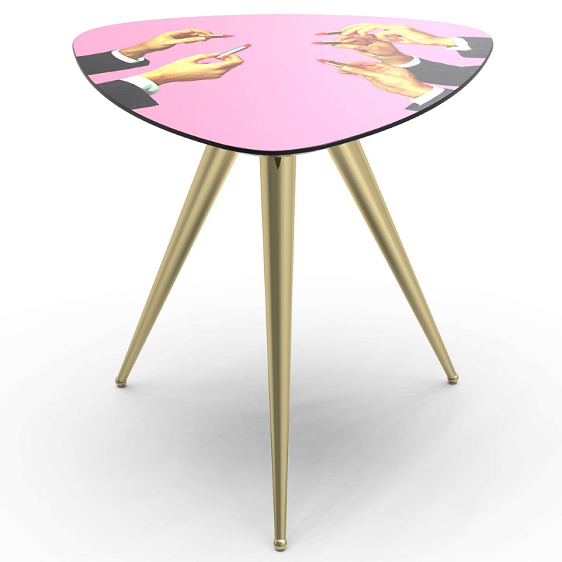 Журнальный стол Seletti Side Table Pink Lipsticks Розовый пастельный Латунь Журнальный стол Seletti Side Table Pink Lipsticks Розовый пастельный Латунь в Волгограде | Loft Concept