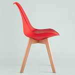 Стул с основой из пластика и мягким сиденьем Arvika Red варинант исполнения - 3 | Loft Concept в Волгограде