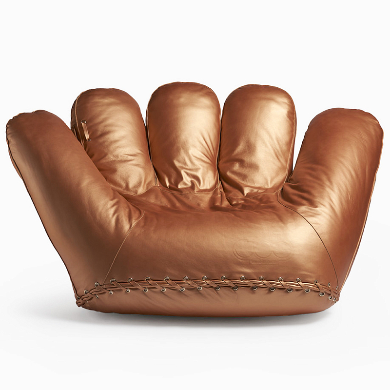 Дизайнерское кожаное кресло в форме руки Poltronova Joe Gold Armchair Золотой Дизайнерское кожаное кресло в форме руки Poltronova Joe Gold Armchair Золотой в Волгограде | Loft Concept