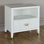 Прикроватная тумбочка с полкой Elsa Dreams White варинант исполнения - 1 | Loft Concept в Волгограде