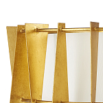 Потолочный светильник круглый с каркасом в форме треугольников и тканевым абажуром Brutal Light варинант исполнения - 2 | Loft Concept в Волгограде