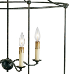 Подвесной светильник в виде черного фонаря Big Black Lantern варинант исполнения - 1 | Loft Concept в Волгограде