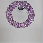 Люстра кргулая из фиолетового хрустального камня Purple Diamond варинант исполнения - 1 | Loft Concept в Волгограде