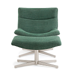 Кресло вращающееся с подставкой для ног зеленое Verdante варинант исполнения - 2 | Loft Concept в Волгограде