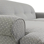 Трехместный диван Garner Grey Ornament Sofa варинант исполнения - 3 | Loft Concept в Волгограде