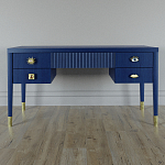 Письменный стол с 4-мя ящиками Elsa Dreams Blue варинант исполнения - 5 | Loft Concept в Волгограде
