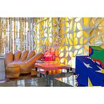 Дизайнерское кожаное кресло в форме руки Poltronova Joe Gold  Armchair варинант исполнения - 13 | Loft Concept в Волгограде