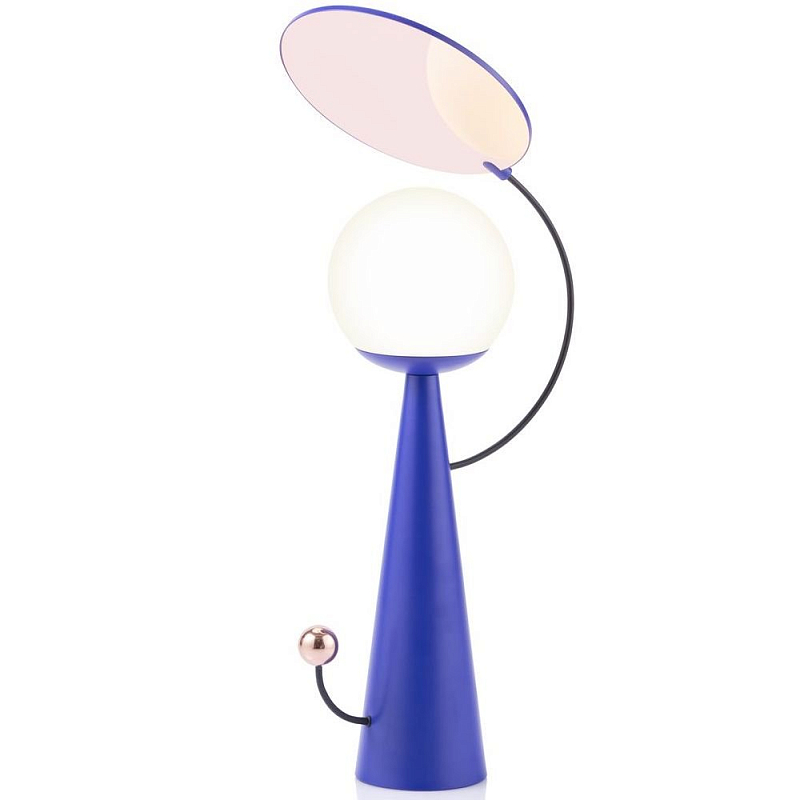 Настольная лампа SACHI SACHA TABLE LAMP Белый Синий Настольная лампа SACHI SACHA TABLE LAMP Белый Синий в Волгограде | Loft Concept