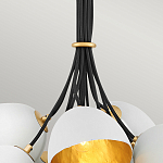 Люстра с 15-ю белыми  плафонами с золотой внутренней поверхностью Hinkley варинант исполнения - 9 | Loft Concept в Волгограде