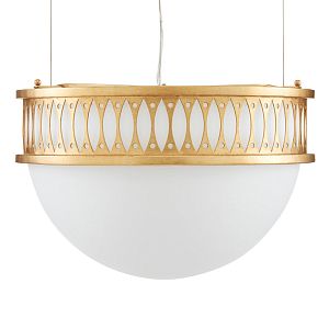 Подвесной светильник с фактурным золотым каркасом Exceptional Classic Design