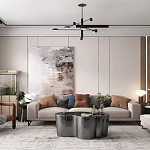 Дизайнерский журнальный стол зеркальный волнистой формы Gytep варинант исполнения - 1 | Loft Concept в Волгограде