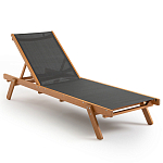 Шезлонг из текстиля и эвкалипта Power of Nature варинант исполнения - 1 | Loft Concept в Волгограде