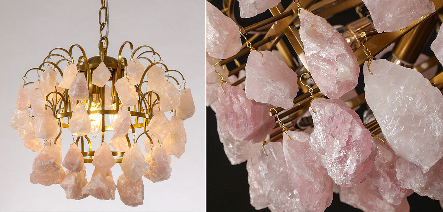 Hardis Pink stone Chandelier 30 Hardis Pink stone Chandelier 30 - Loft-Concept в Волгограде