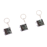 Зеркало брелок складное двухстороннее из натурального камня Серафинит Stone Mirrors варинант исполнения - 8 | Loft Concept в Волгограде