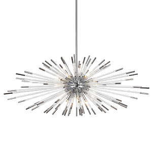 Дизайнерский светильник с лучами Morning Sun Chandelier Silver